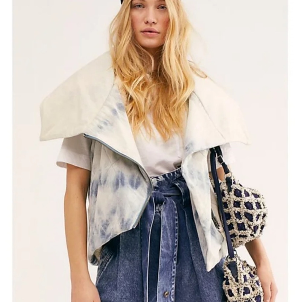 Free People Sherpa Lined Vest Size Small